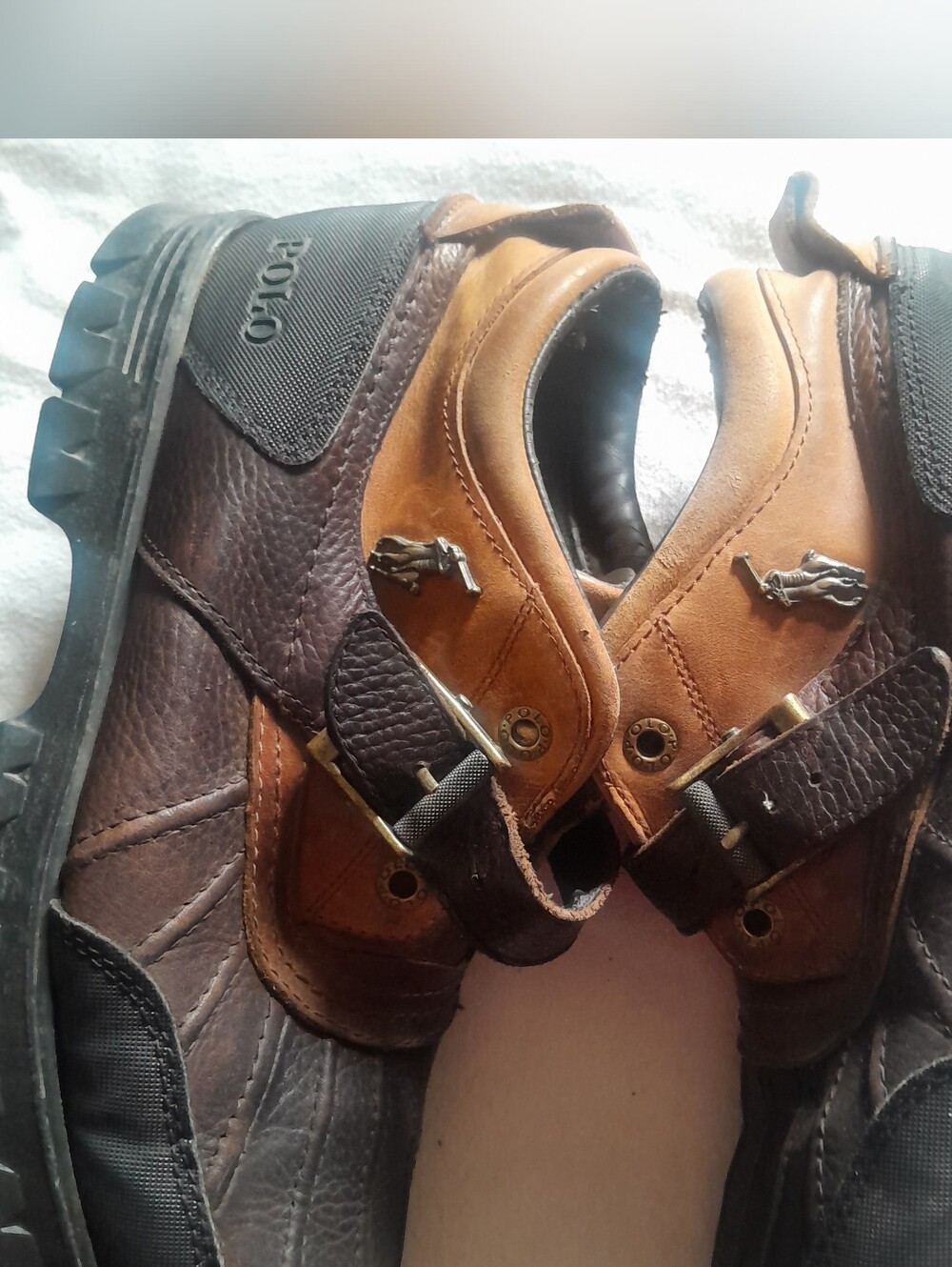 Polo Ralph Lauren Brown Leather & Dark Brown Men’s Casual Shoes